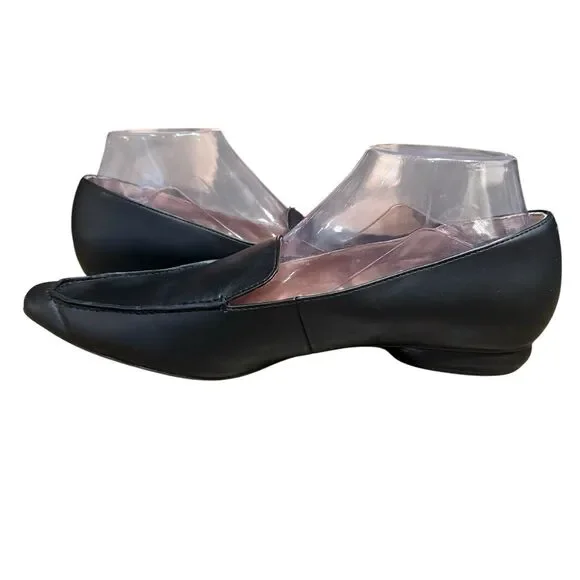 Franco Sarto Shoes Womens 9.5M Belamour Loafers Flats Black Faux Leather Slip On - Picture 3 of 7